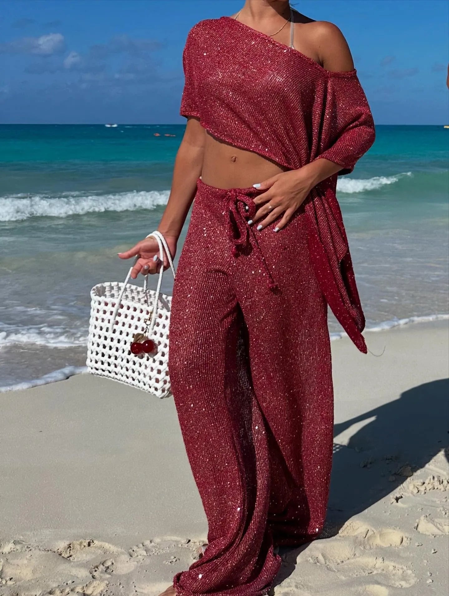 Off One Shoulder Long Sleeve Top