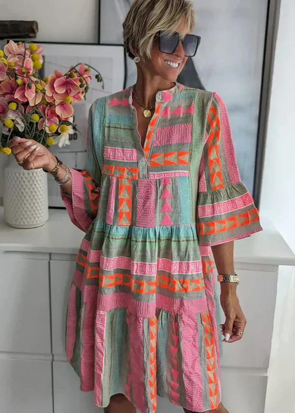 Avaline | Vestito estivo a strati con scollo a V