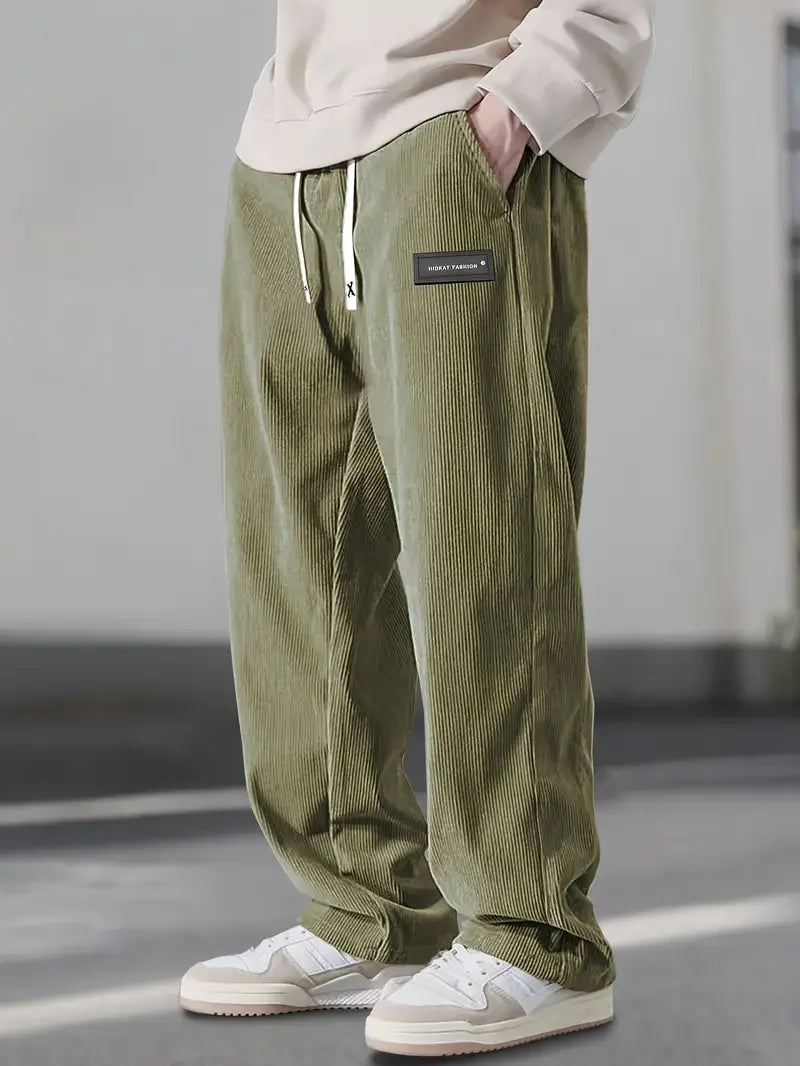 Zenova™ Jir | Pantaloni in Velluto a Coste ComfortFit