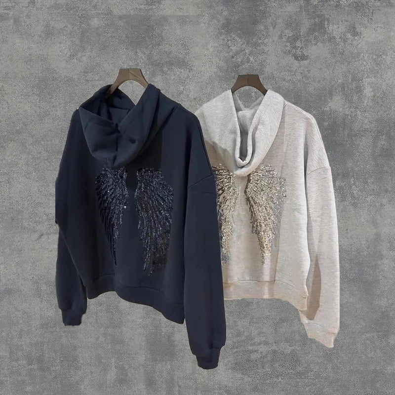 Y2K Retro Angel Wings Hoodie (Get 2 for His & Hers Limited discount )