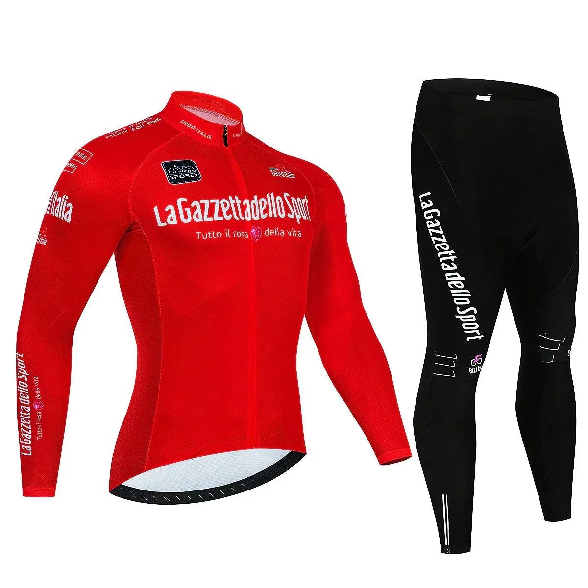 Zenova™  Giro d'Italia – Långärmad professionell cykelklädsel