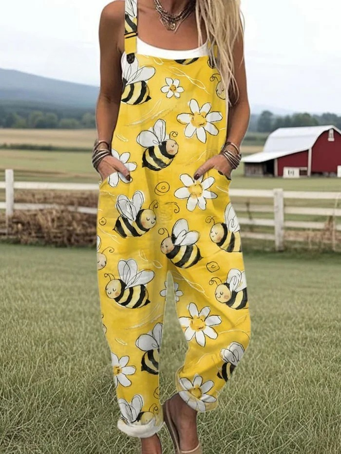 Zenova™ Karo - Lättviktig vintage jumpsuit