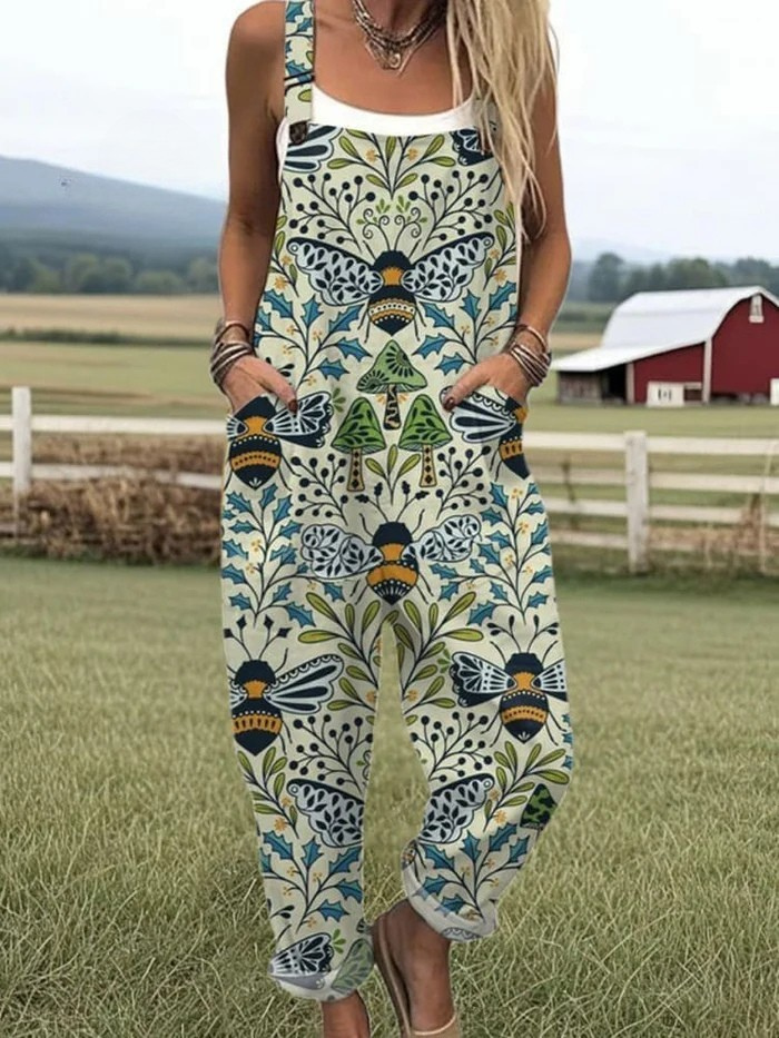 Zenova™ Karo - Lättviktig vintage jumpsuit