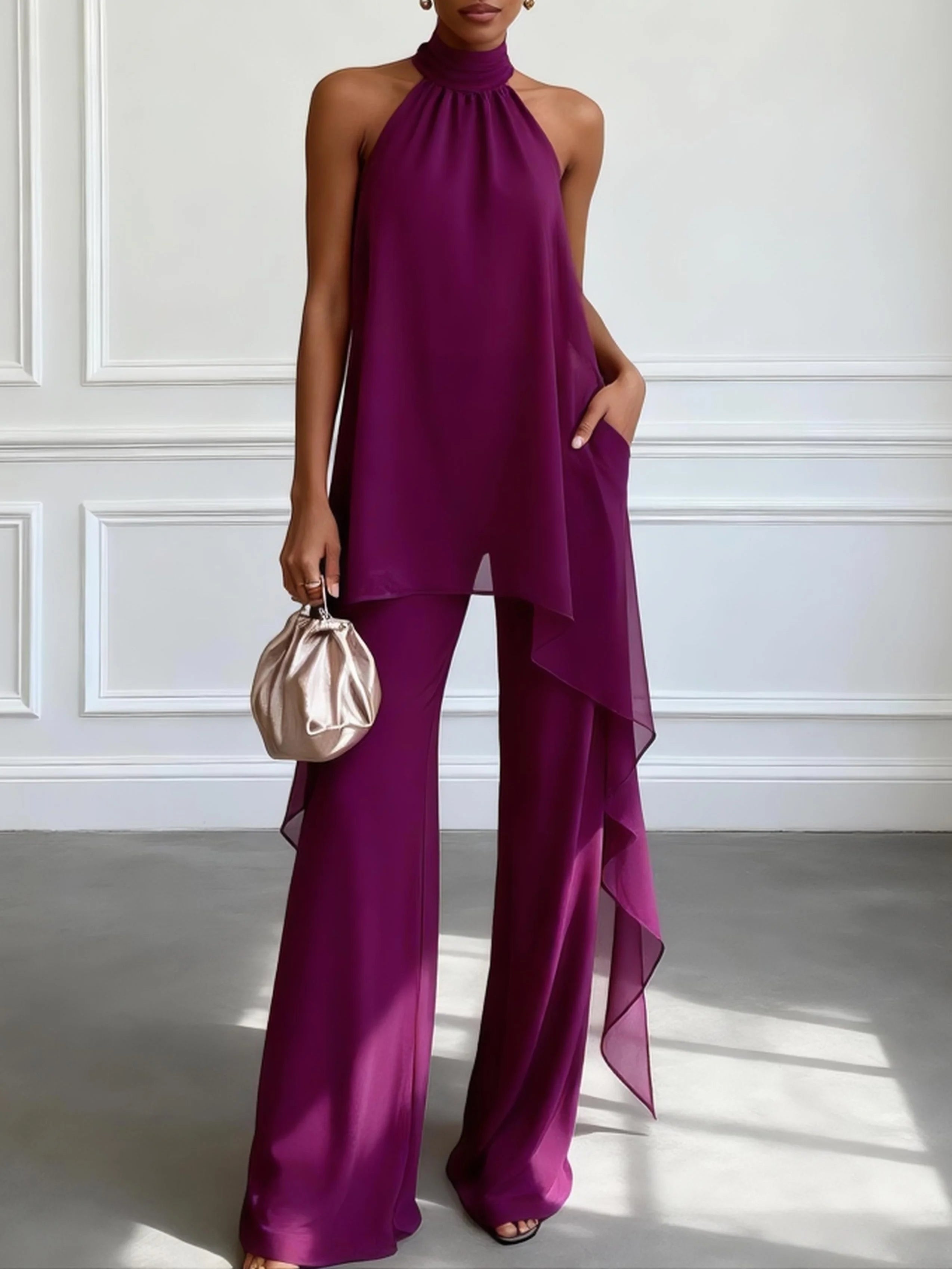 Octavia | Completo Elegante con Scollo all'Americana