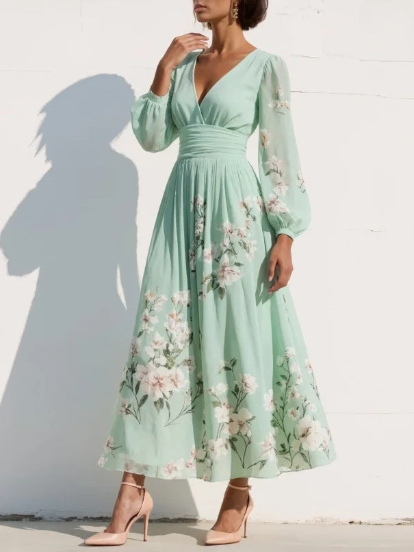 Prescela | Abito midi floreale