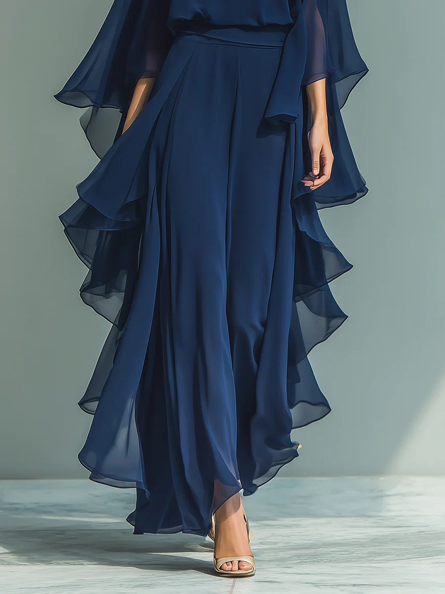 Michaela - Completo abito elegante fluido