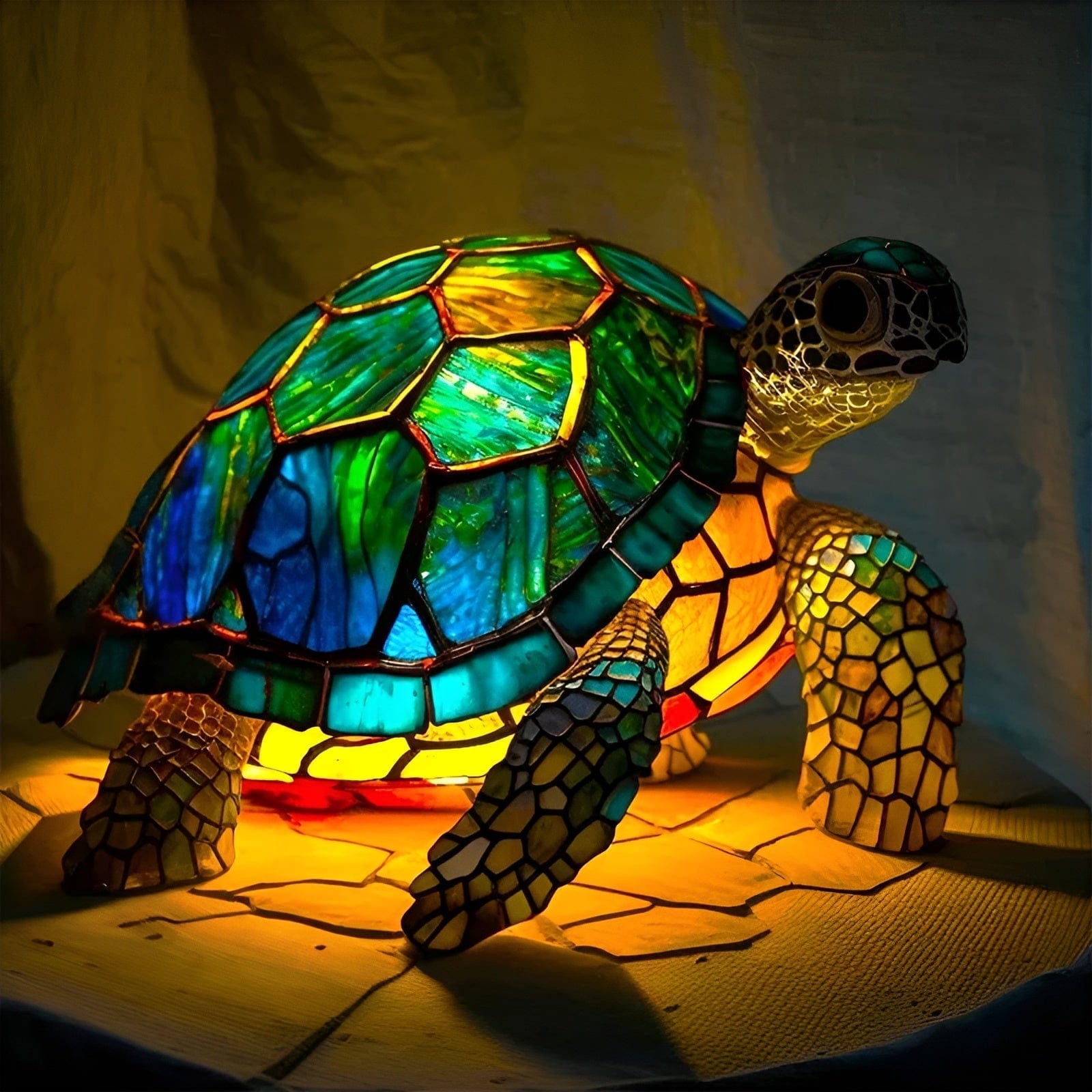 Animal Glow™ | Lampada Tiffany artigianale