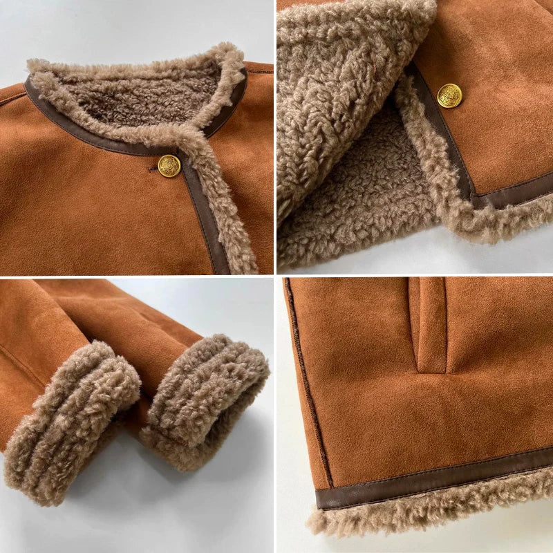 Zenova™ Coco - Fårjacka med knappar