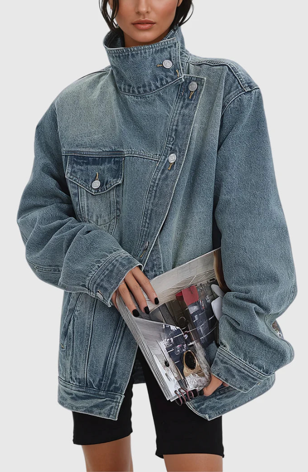 Zenova™ Yasmin | Konstnärlig denimjacka