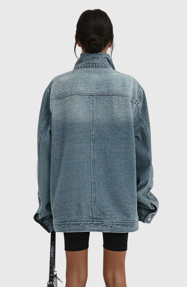 Zenova™ Yasmin | Konstnärlig denimjacka