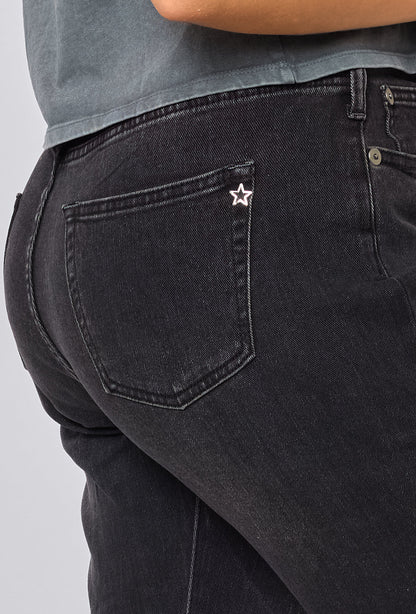 Zenova™ Seliana | Lösa jeans Asymmetrisk stängning