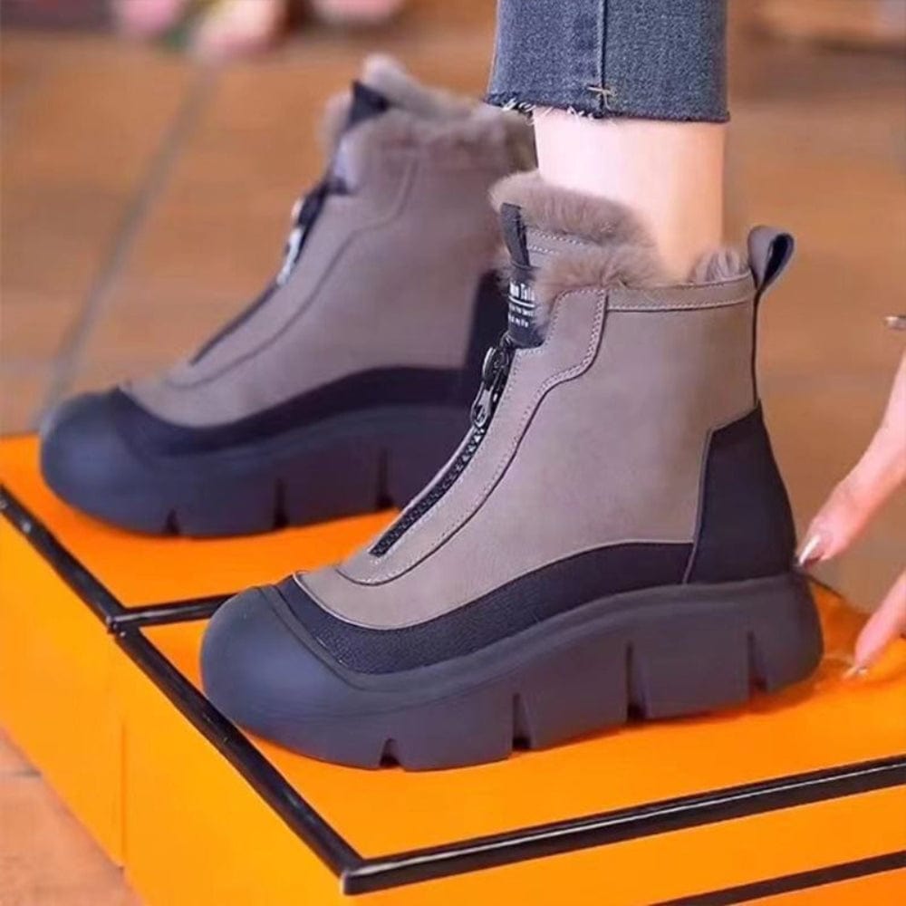 Zenova™ | Stövlar fodrade med mjuk polarfärgad päls