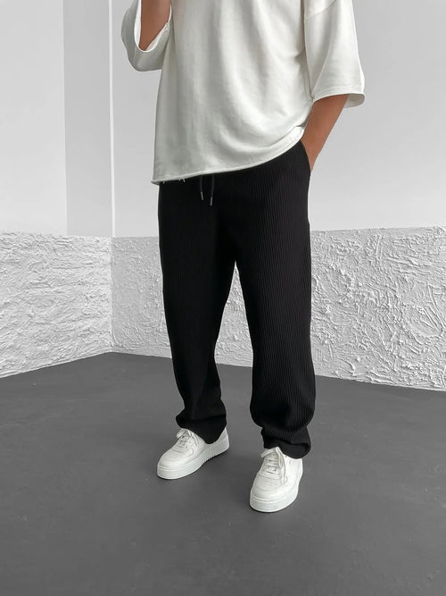 Zenova™ Sven | Essential Tapered Sweatpants med dragsko Grå