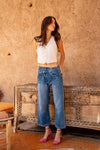 Zenova™ Seliana | Lösa jeans Asymmetrisk stängning