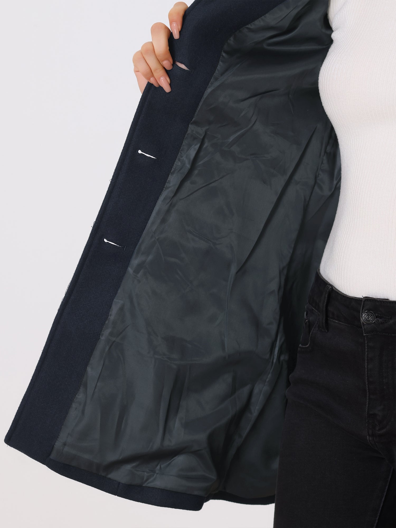Zenova™ Bridgette| Cappotto Invernale da Donna con Bottoni